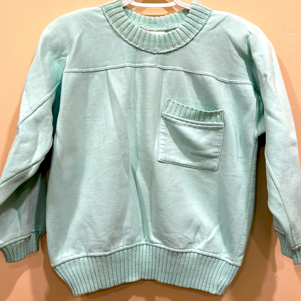 VTG Cheetah Mint Green Sweatshirt